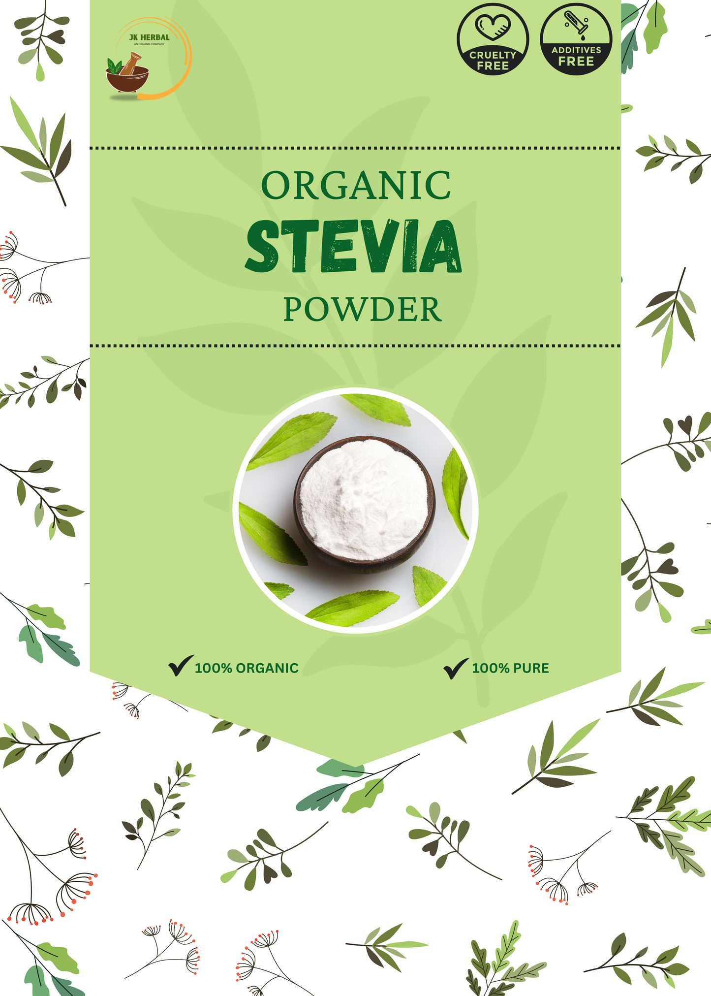 DRIED STEVIA LEAVES POWDER