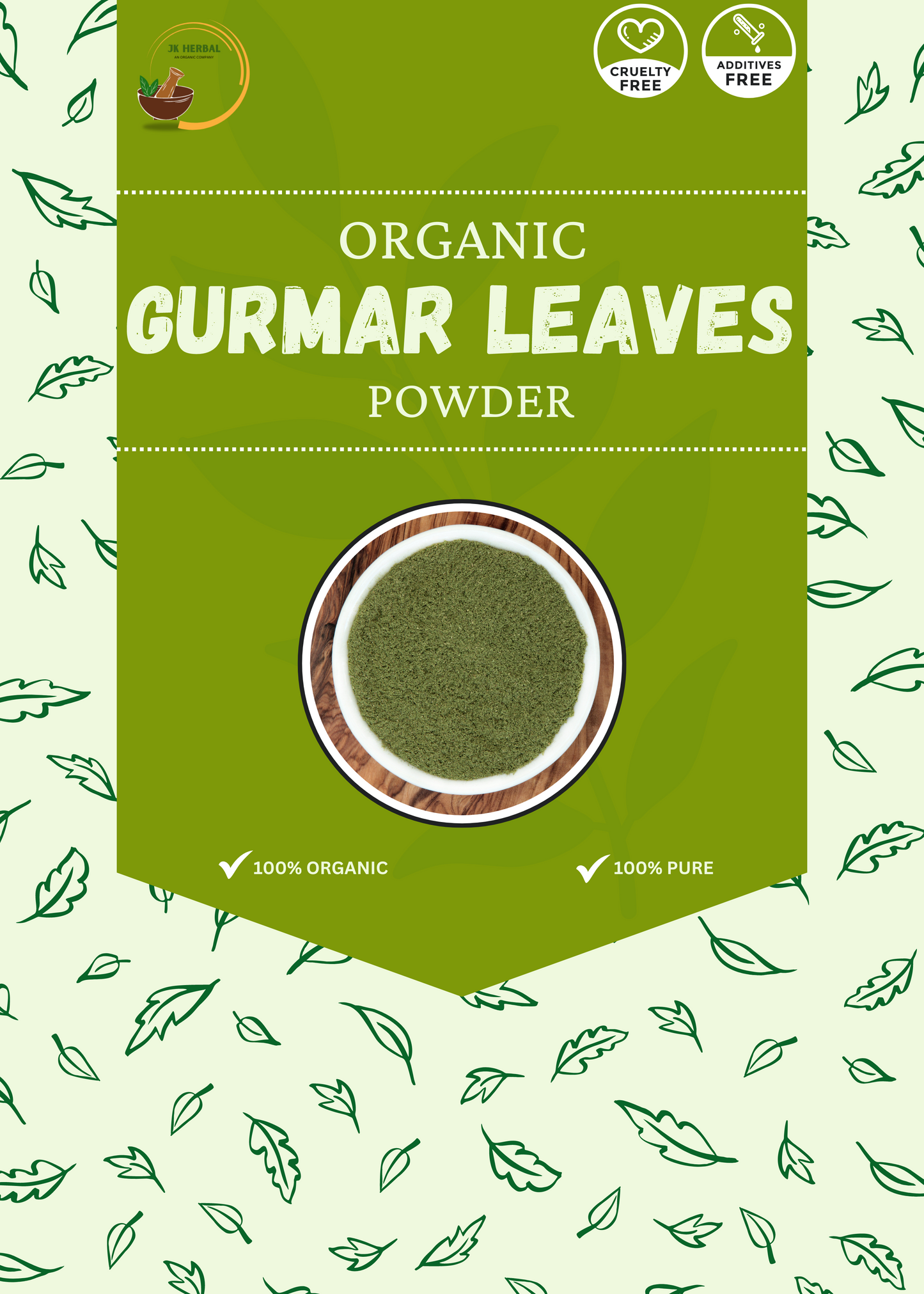 DRIED GURMAR LEAVES POWDER