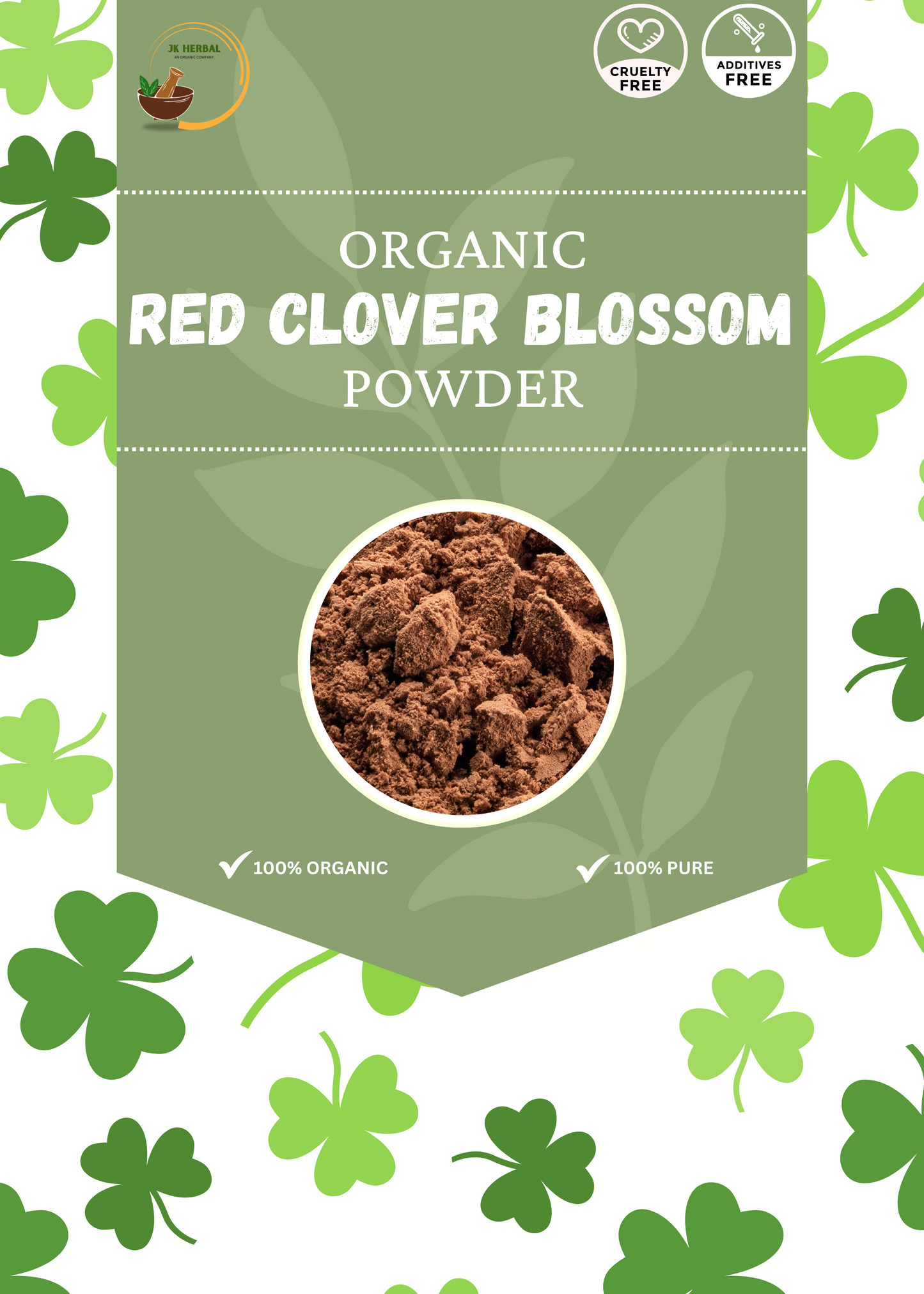 RED CLOVER BLOSSOM POWDER